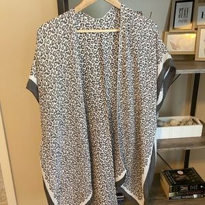Animal print swim cover up